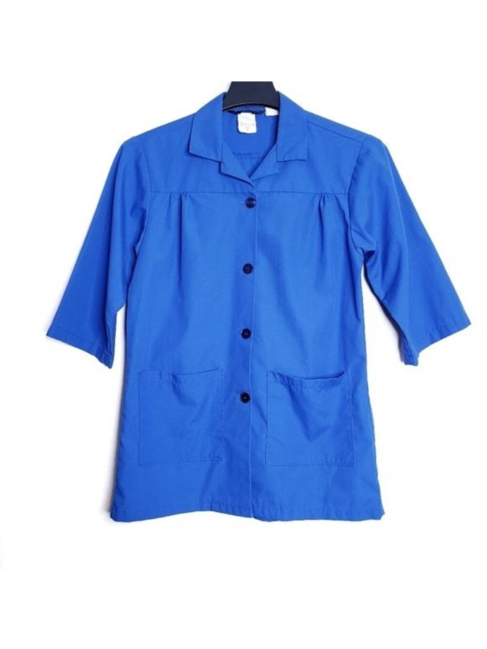 Vintage Topps Blue Smock Counter Coat Women's Size Medium
